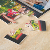 Aangepaste moderne begrafenis 6 Foto Collage Legpuzzel (Zijkant)