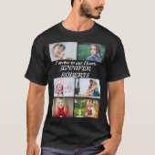 Aangepaste moderne begrafenis 6 Fotocollage T-Shir T-shirt (Voorkant)