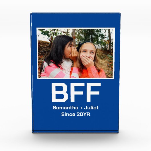 Aangepaste moderne beste vriend voor altijd foto (Voorkant)