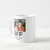 Aangepaste moderne beste vriend voor altijd foto koffiemok (Voorkant links)