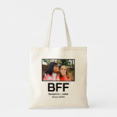 Aangepaste moderne beste vriend voor altijd foto tote bag (Achterkant)