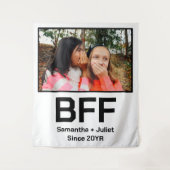 Aangepaste moderne beste vriend voor altijd foto wandkleed (Voorkant)