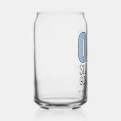 Aangepaste moderne blauwe één domme gans eerste ve blikvorm glas (Rechts)