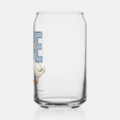 Aangepaste moderne blauwe één domme gans eerste ve blikvorm glas (Links)