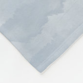 Aangepaste, moderne, blauwe Waterverf penseelstrek Fleece Deken (Hoek)