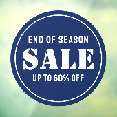 Aangepaste moderne blauwe winkeluitverkoop voor be raamsticker (Vel 3)