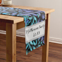 Aangepaste, moderne blauwgroen en blauwe bladen vo