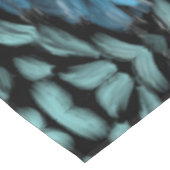 Aangepaste, moderne blauwgroen en blauwe bladen vo tafelkleed (Gekanteld)