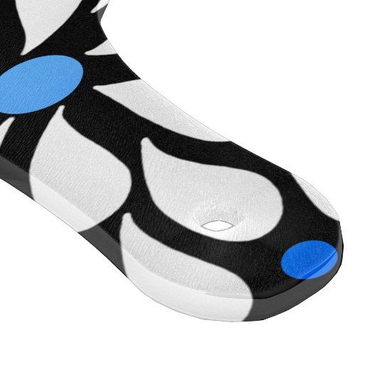 Aangepaste, moderne bloemen blauw blauwgroen ombre snijplank (Hoek)