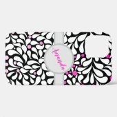 Aangepaste, moderne bloemen met roze ombre Case-Mate iPhone case (Achterkant (horizontaal))