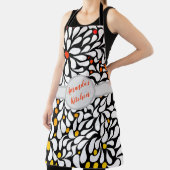 Aangepaste, moderne bloemen warm formaat afdrukken schort (Insitu)