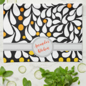 Aangepaste, moderne bloemen warm formaat afdrukken theedoek (Gevouwen)