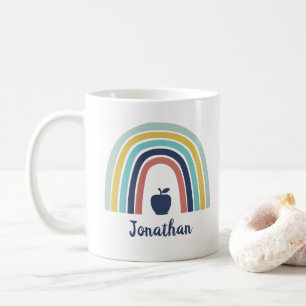 Aangepaste moderne boho-appelregenboog koffiemok