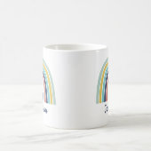 Aangepaste moderne boho-appelregenboog koffiemok (Center)