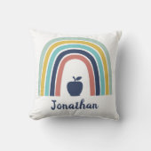 Aangepaste moderne boho-appelregenboog kussen (Voorkant)