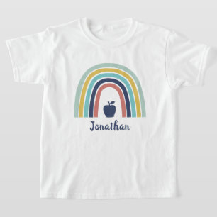 Aangepaste moderne boho-appelregenboog t-shirt