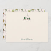 Aangepaste moderne Boho-planten bruiloftsborrel Bedankkaart (Voorkant / Achterkant)