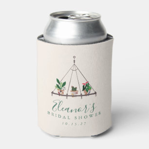 Aangepaste moderne Boho-planten bruiloftsborrel Blikjeskoeler