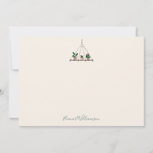 Aangepaste moderne Boho Planten Vrijgezellenfeest Bedankkaart (Voorkant)