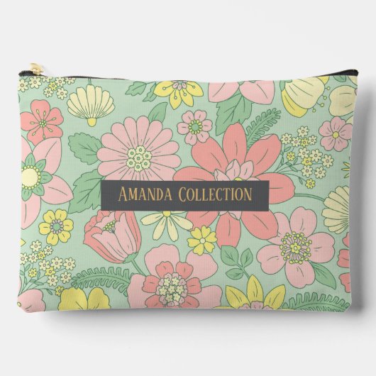 Aangepaste moderne botanische saliegroene gouden l etui (Voorkant)