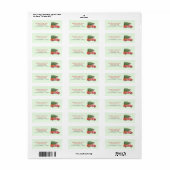 Aangepaste moderne brandweerman Kerst brandweerwag Etiket (Full Sheet)