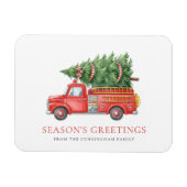 Aangepaste moderne brandweerman Kerst brandweerwag Magneet (Horizontaal)