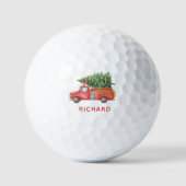 Aangepaste moderne brandweerman Kerstmis brandweer Golfballen (Voorkant)