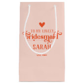 Aangepaste, moderne brieftas met cadeau klein cadeauzakje (Voorkant)