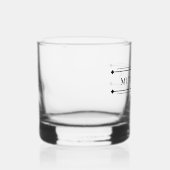 Aangepaste moderne bruidegom Bachelor Black Party  Whisky Glas (Rechts)