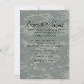 Aangepaste moderne Camo Wedding-uitnodigingen Kaart (Voorkant)