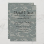 Aangepaste moderne Camo Wedding-uitnodigingen Kaart (Voorkant / Achterkant)