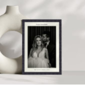 Aangepaste Moderne Chanoeka Star Navy Blauw Twee F Feestdagenkaart