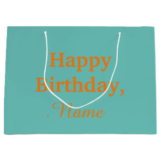 Aangepaste, moderne Chic Happy Cag-tas Groot Cadeauzakje