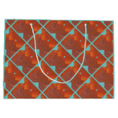 Aangepaste, moderne Chic Happy Cag-tas Groot Cadeauzakje (Achterkant)