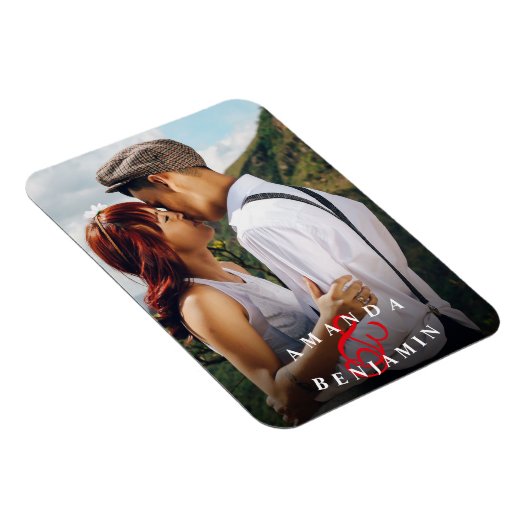 Aangepaste Moderne Couple foto Magneet (Rechterzijde)