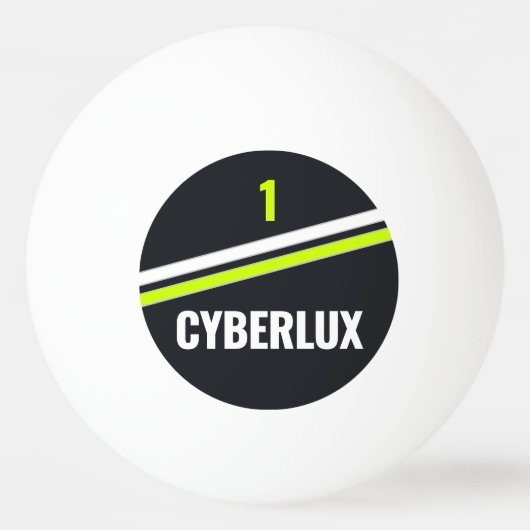 Aangepaste Moderne Cyber Retro Pingpongbal (Voorkant)