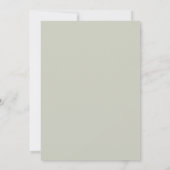 Aangepaste moderne e-legante bruiloft-uitnodiginge kaart (Achterkant)