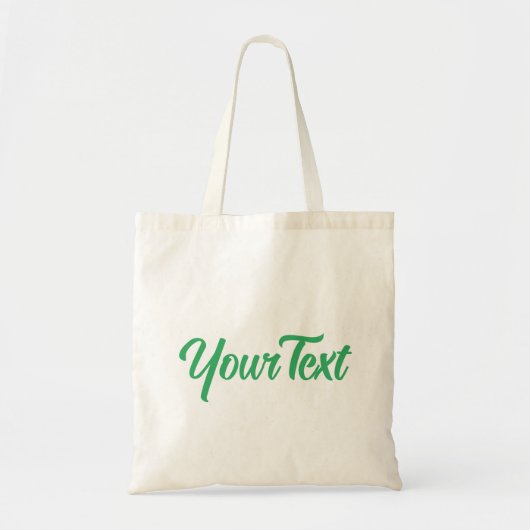 Aangepaste moderne e-mailtekst voor Zee met groen  Tote Bag (Voorkant)
