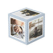 Aangepaste moderne één domme gans 1e verjaardagsfo kubus (Achter hoekig)