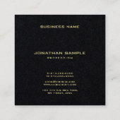 Aangepaste moderne, eenvoudige, aangepaste Gold Na Vierkante Visitekaartje (Achterkant)