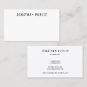 Aangepaste, moderne, eenvoudige, elegante professi visitekaartje (Voorkant / Achterkant)