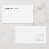 Aangepaste, moderne, eenvoudige, elegante Sjabloon Visitekaartje (Voorkant / Achterkant)