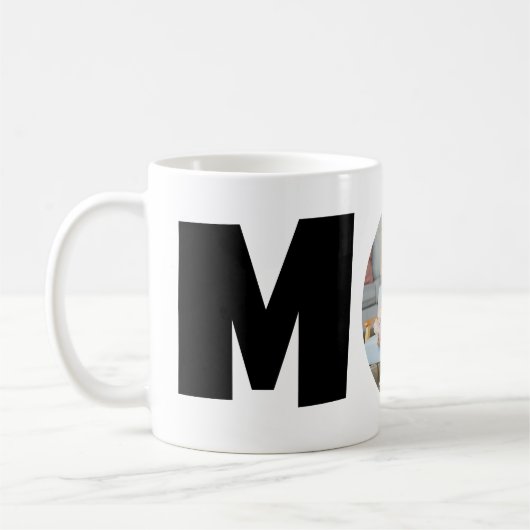 Aangepaste moderne eenvoudige Moederdag cadeau fot Koffiemok (Links)