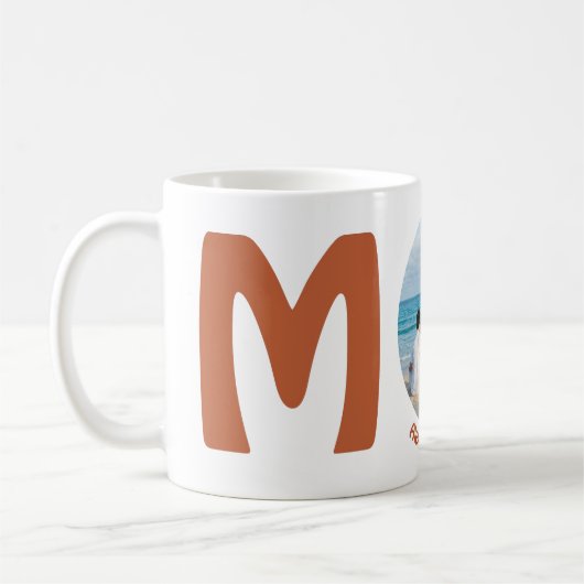 Aangepaste moderne eenvoudige Moederdag cadeau fot Koffiemok (Links)