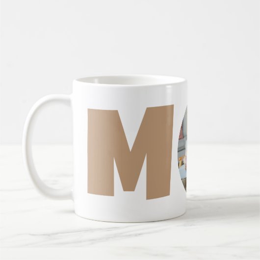 Aangepaste moderne eenvoudige Moederdag cadeau fot Koffiemok (Links)