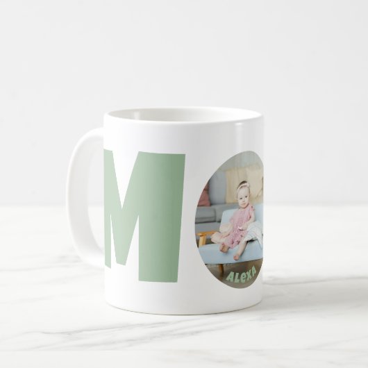 Aangepaste moderne eenvoudige Moederdag cadeau fot Koffiemok (Voorkant links)