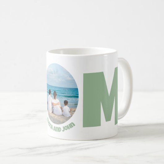 Aangepaste moderne eenvoudige Moederdag cadeau fot Koffiemok (Voorkant rechts)