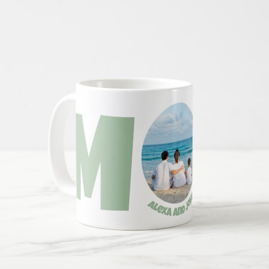 Aangepaste moderne eenvoudige Moederdag cadeau fot Koffiemok (Voorkant links)