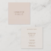 Aangepaste, moderne, eenvoudige ontwerpSjabloon Vierkante Visitekaartje (Voorkant / Achterkant)