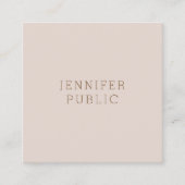 Aangepaste, moderne, eenvoudige ontwerpSjabloon Vierkante Visitekaartje (Voorkant)